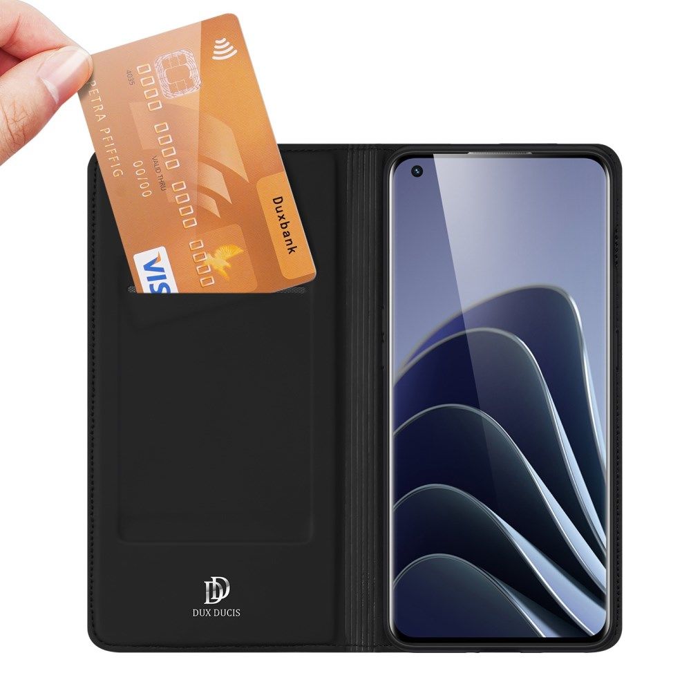 Dux Ducis Skin Pro OnePlus 10 Pro Hoesje Wallet Book Case Zwart afbeelding 2