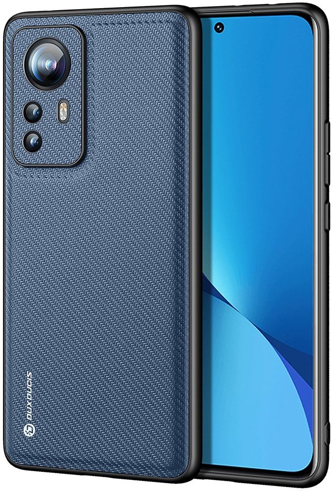 Dux Ducis Fino Series Xiaomi 12 / 12X Hoesje Back Cover Blauw afbeelding 1