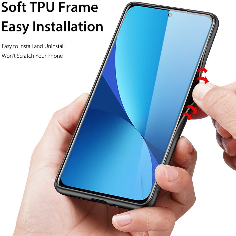Dux Ducis Fino Series Xiaomi 12 / 12X Hoesje Back Cover Blauw afbeelding 2