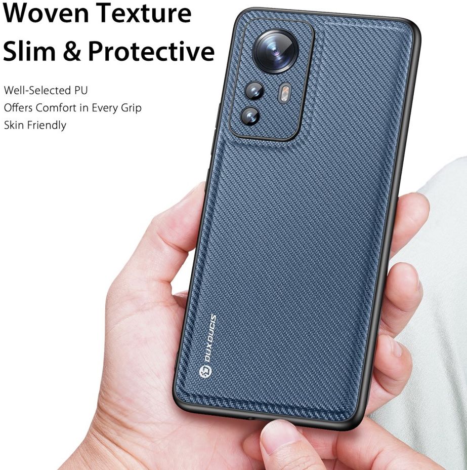 Dux Ducis Fino Series Xiaomi 12 / 12X Hoesje Back Cover Blauw afbeelding 6
