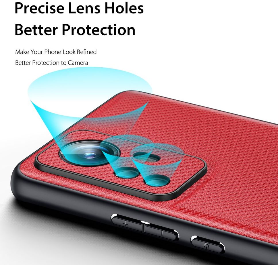 Dux Ducis Fino Series Xiaomi 12 / 12X Hoesje Back Cover Rood afbeelding 4