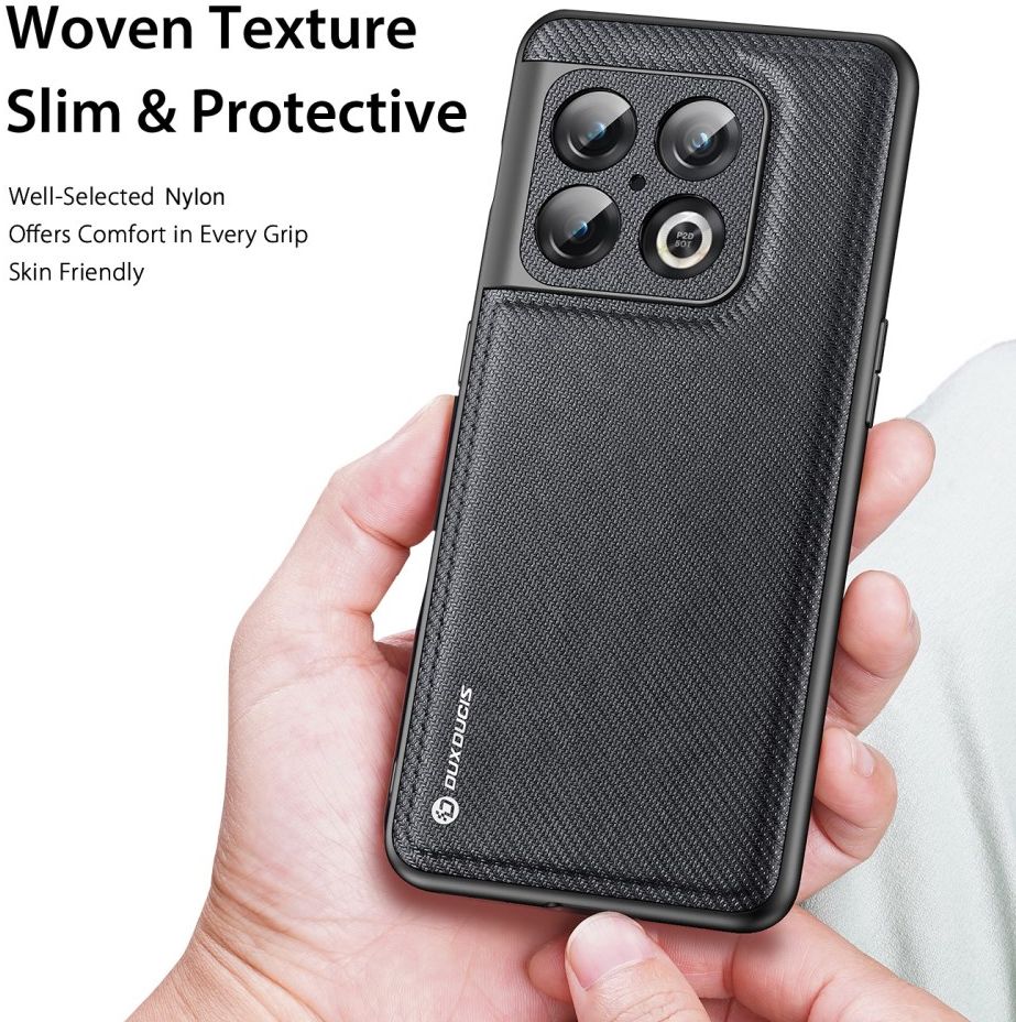 Dux Ducis Fino Series OnePlus 10 Pro Hoesje Back Cover Zwart afbeelding 2