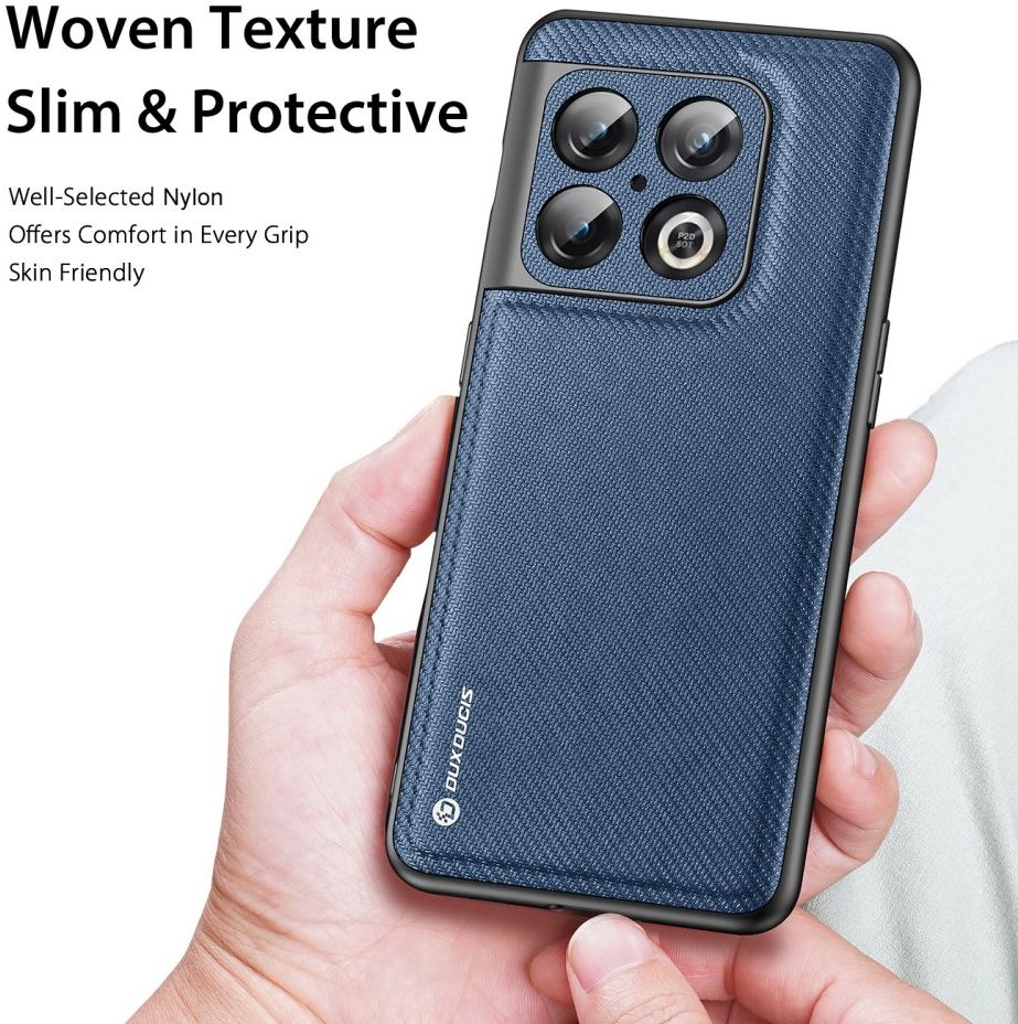 Dux Ducis Fino Series OnePlus 10 Pro Hoesje Back Cover Blauw afbeelding 2