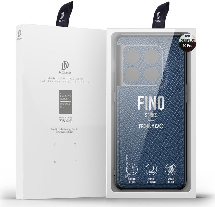 Dux Ducis Fino Series OnePlus 10 Pro Hoesje Back Cover Blauw afbeelding 7