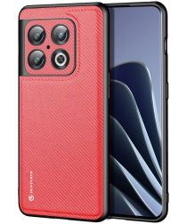 Dux Ducis Fino Series OnePlus 10 Pro Hoesje Back Cover Rood