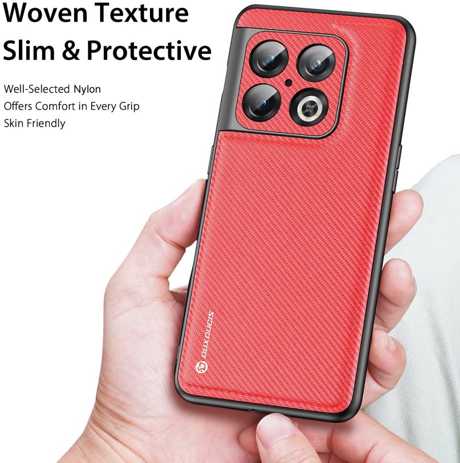 Dux Ducis Fino Series OnePlus 10 Pro Hoesje Back Cover Rood afbeelding 2