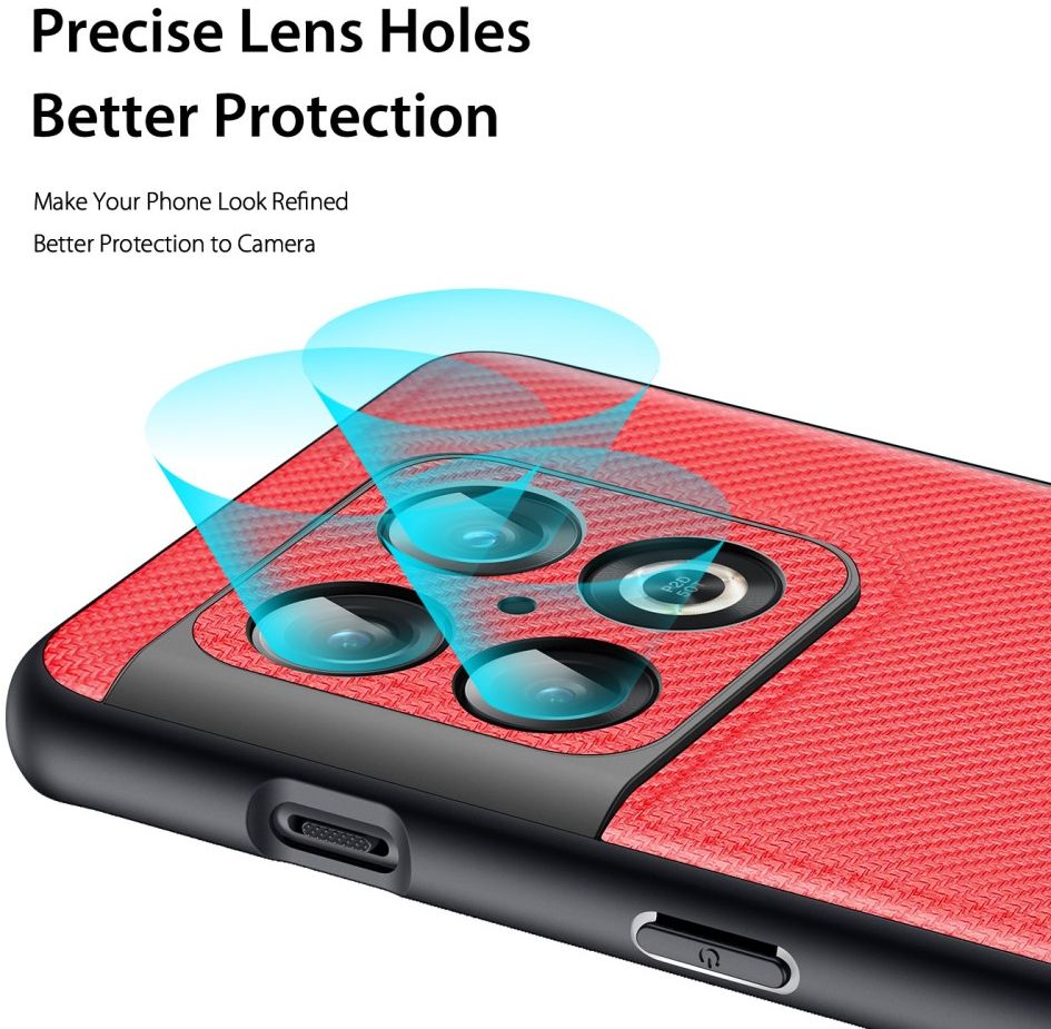 Dux Ducis Fino Series OnePlus 10 Pro Hoesje Back Cover Rood afbeelding 5