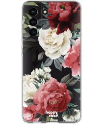 HappyCase Samsung Galaxy S21 FE Hoesje Flexibel TPU Rozen Print