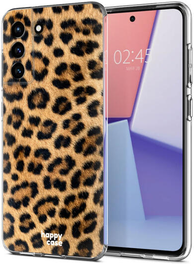 HappyCase Samsung Galaxy S21 FE Hoesje Flexibel TPU Wilde Panter Print afbeelding 2