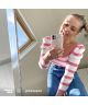 HappyCase Samsung Galaxy S21 FE Hoesje Flexibel TPU Pink Marmer Print