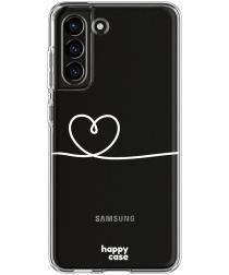 HappyCase Samsung Galaxy S21 FE Hoesje Flexibel TPU Hartje Print