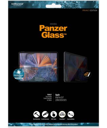 PanzerGlass Apple iPad Pro 12.9 (2018/2020/2021) Privacy Glass Screen Protectors