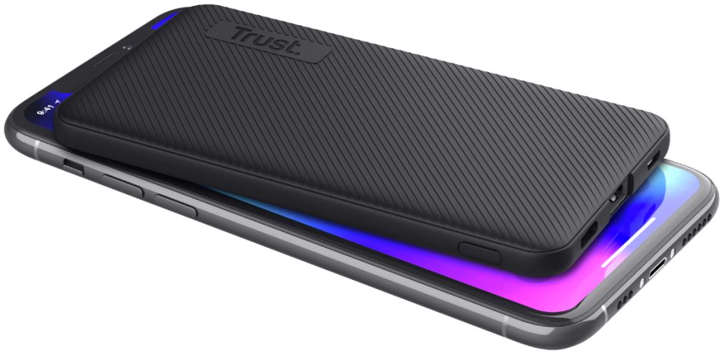 Trust Primo Eco Ultra Dunne USB-A/USB-C Powerbank 5.000 mAh Zwart afbeelding 2