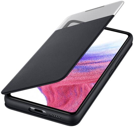 Origineel Samsung Galaxy A53 Hoesje Smart Clear View Cover Zwart afbeelding 1