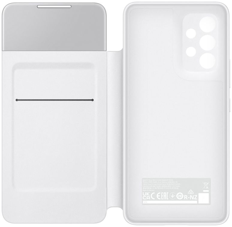 Origineel Samsung Galaxy A53 Hoesje Smart Clear View Cover Wit afbeelding 5