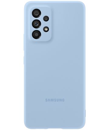 Origineel Samsung Galaxy A53 Hoesje Silicone Cover Blauw Hoesjes