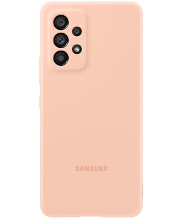 Origineel Samsung Galaxy A53 Hoesje Silicone Cover Oranje Hoesjes