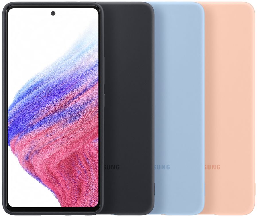 Origineel Samsung Galaxy A53 Hoesje Silicone Cover Oranje afbeelding 6
