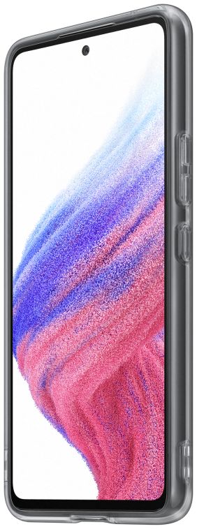 Origineel Samsung Galaxy A53 Hoesje Soft Clear Cover Transparant Zwart afbeelding 3