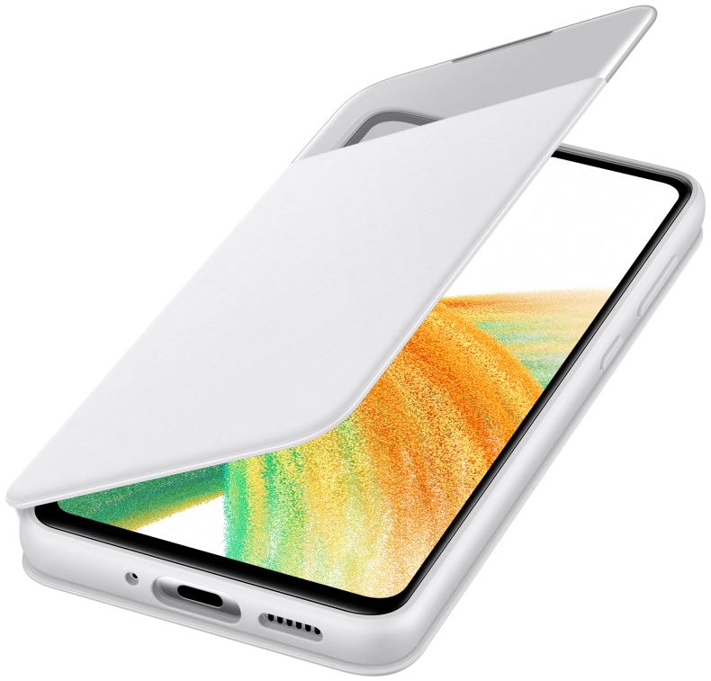 Origineel Samsung Galaxy A33 Hoesje Smart Clear View Cover Wit afbeelding 1