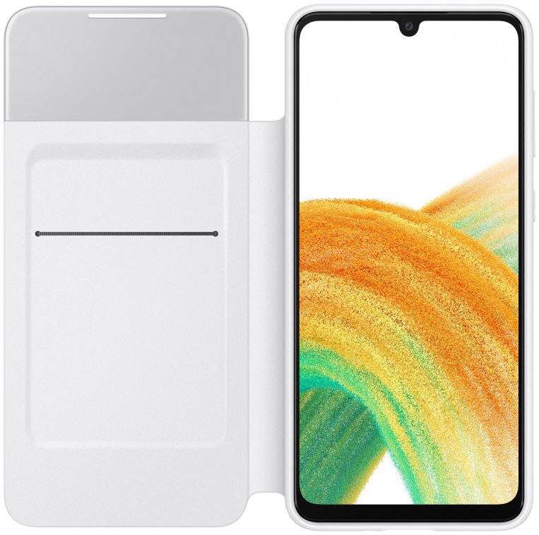 Origineel Samsung Galaxy A33 Hoesje Smart Clear View Cover Wit afbeelding 2