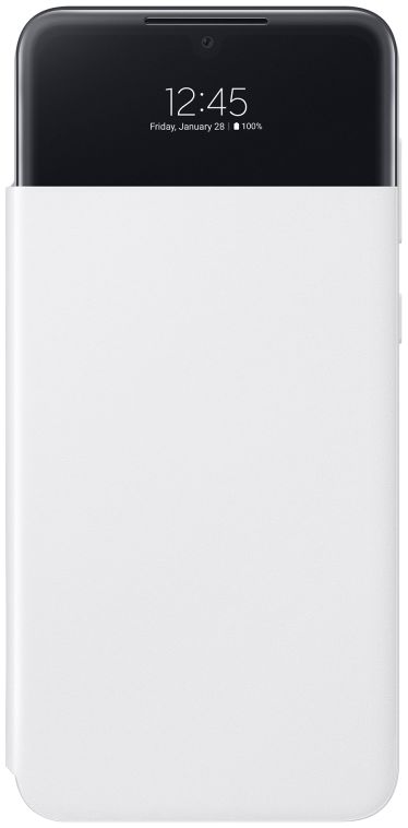 Origineel Samsung Galaxy A33 Hoesje Smart Clear View Cover Wit afbeelding 3