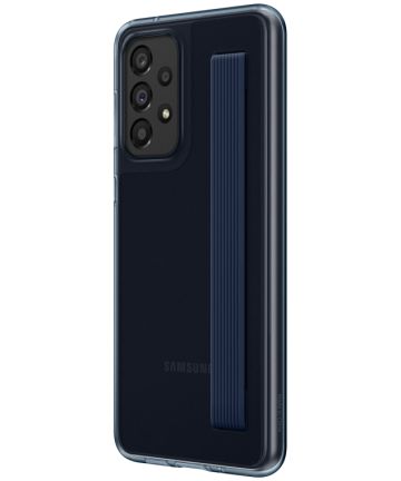 Origineel Samsung Galaxy A33 Hoesje Slim Strap Cover Zwart/Blauw Hoesjes