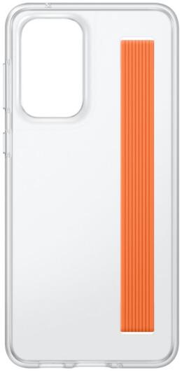 Origineel Samsung Galaxy A33 Hoesje Slim Strap Cover Wit/Oranje afbeelding 3