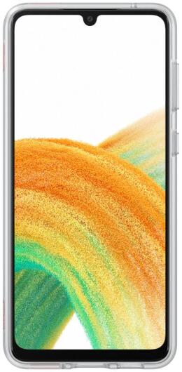 Origineel Samsung Galaxy A33 Hoesje Slim Strap Cover Wit/Oranje afbeelding 4