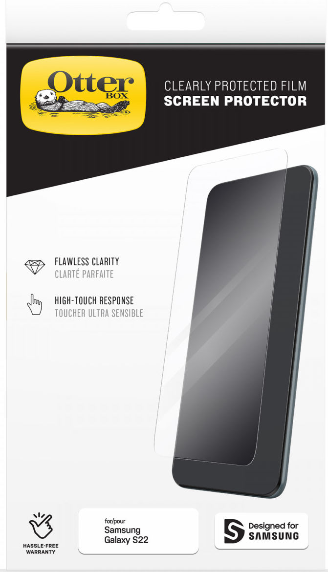OtterBox Clearly Protected Samsung Galaxy S22 Screen Protector afbeelding 1