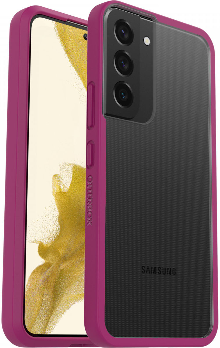 OtterBox React Samsung Galaxy S22 Hoesje Back Cover Transparant Roze afbeelding 1