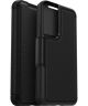 Otterbox Strada Samsung Galaxy S22 Hoesje Echt Leer Book Case Zwart