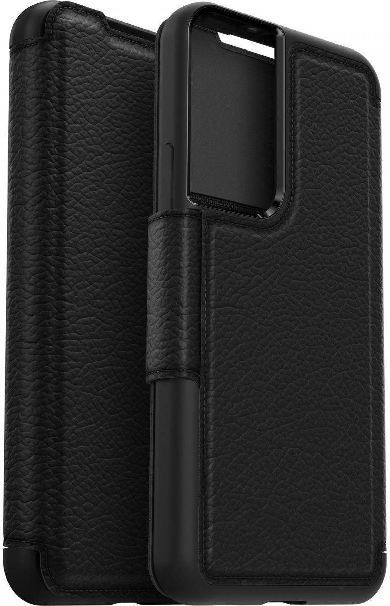 Otterbox Strada Samsung Galaxy S22 Hoesje Echt Leer Book Case Zwart afbeelding 5