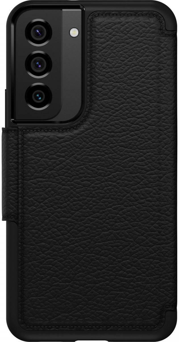 Otterbox Strada Samsung Galaxy S22 Hoesje Echt Leer Book Case Zwart afbeelding 6