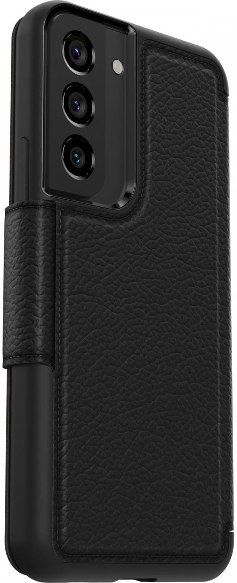 Otterbox Strada Samsung Galaxy S22 Hoesje Echt Leer Book Case Zwart afbeelding 10