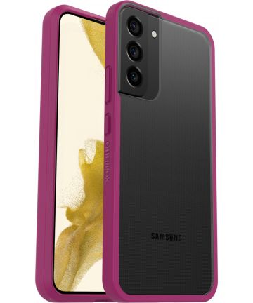 OtterBox React Samsung Galaxy S22 Plus Hoesje Transparant Roze Hoesjes