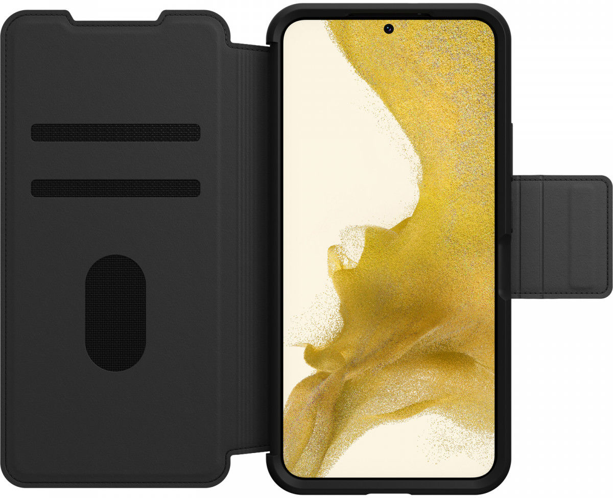 Otterbox Strada Samsung Galaxy S22 Plus Hoesje Echt Leer Zwart afbeelding 1
