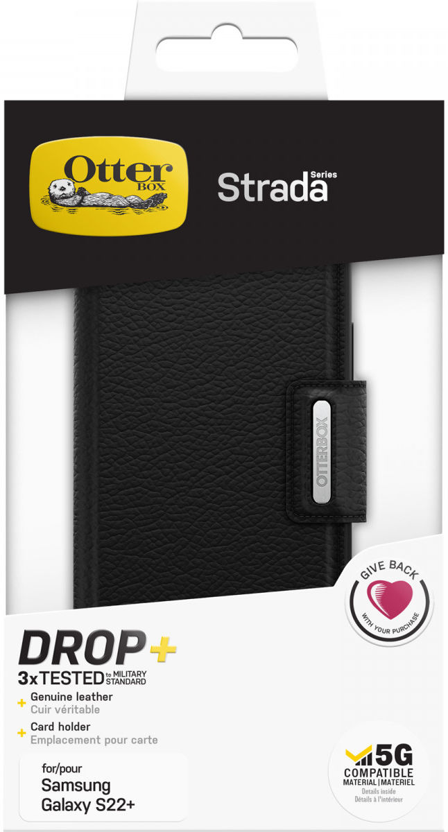 Otterbox Strada Samsung Galaxy S22 Plus Hoesje Echt Leer Zwart afbeelding 12