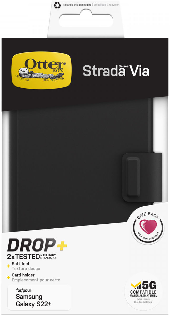 Otterbox Strada Via Samsung Galaxy S22 Plus Hoesje Book Case Zwart afbeelding 12