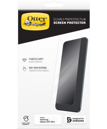 OtterBox Clearly Protected Samsung Galaxy S22 Ultra Screen Protector Screen Protectors