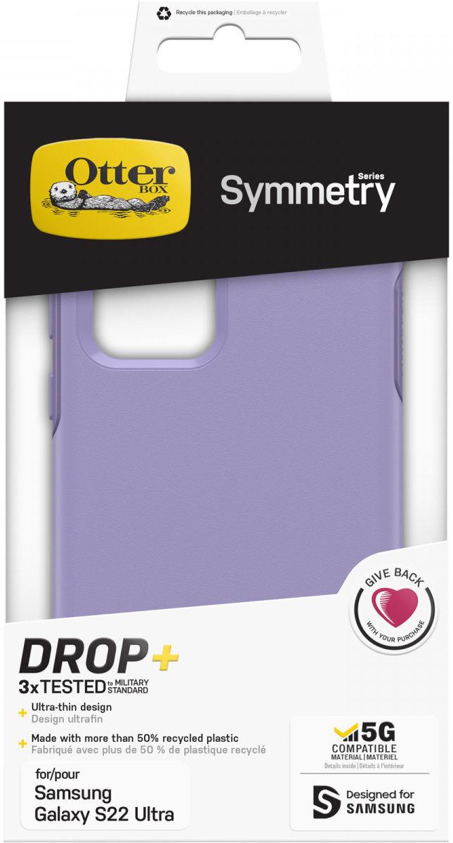 OtterBox Symmetry Samsung Galaxy S22 Ultra Hoesje Paars afbeelding 8