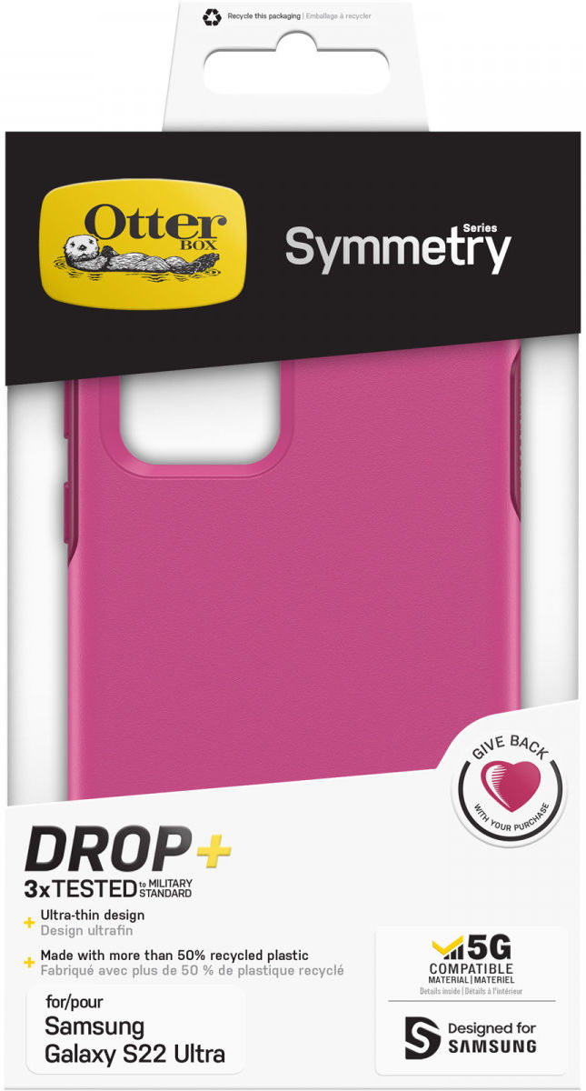 OtterBox Symmetry Samsung Galaxy S22 Ultra Hoesje Roze afbeelding 8