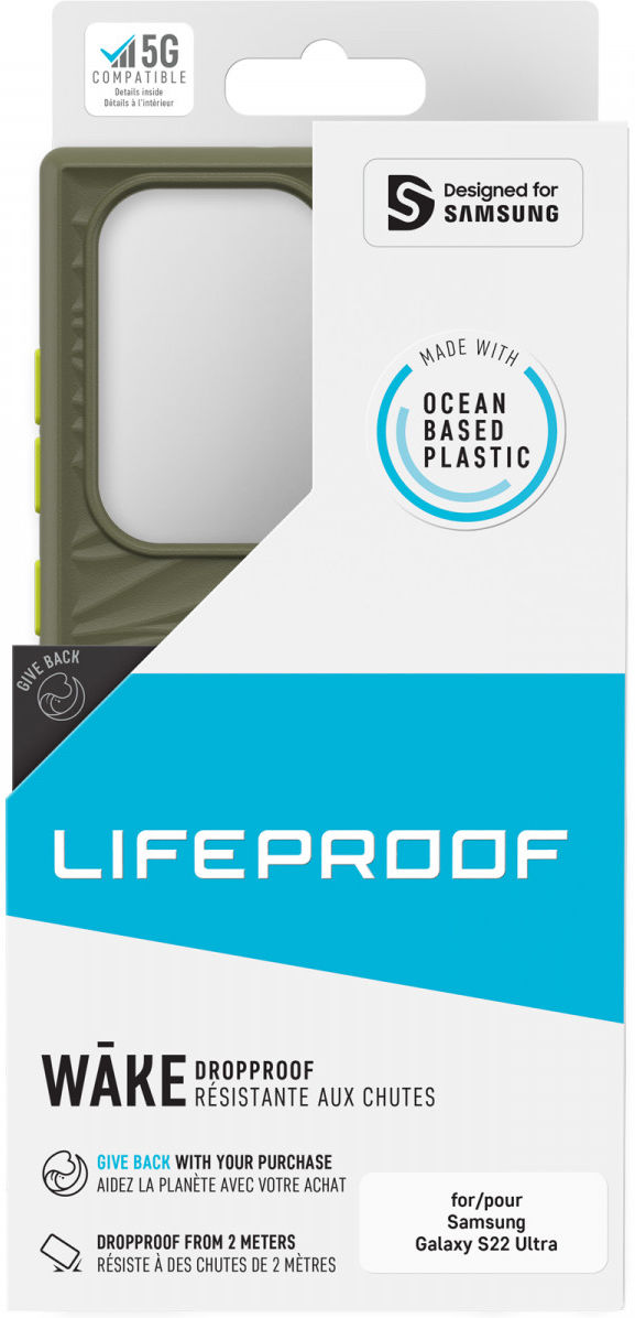 LifeProof Wake Samsung Galaxy S22 Ultra Hoesje Back Cover Groen afbeelding 9