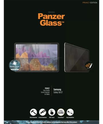 PanzerGlass Samsung Galaxy Tab S7/S8 Screen Protector Privacy Glass Screen Protectors
