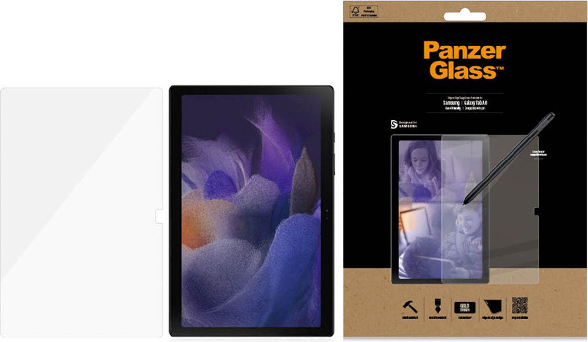 PanzerGlass Samsung Galaxy Tab A8 Screen Protector Case Friendly afbeelding 6