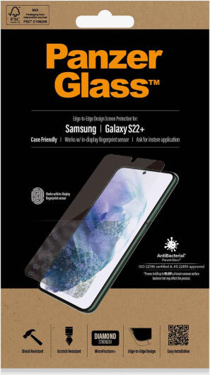 PanzerGlass Samsung Galaxy S22 Plus Fingerprint & Case Friendly afbeelding 1