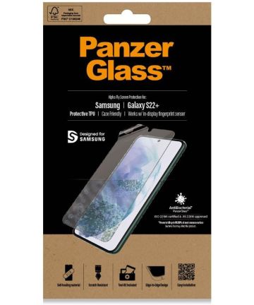 PanzerGlass Samsung Galaxy S22 Plus Screenprotector Vingerprint Screen Protectors