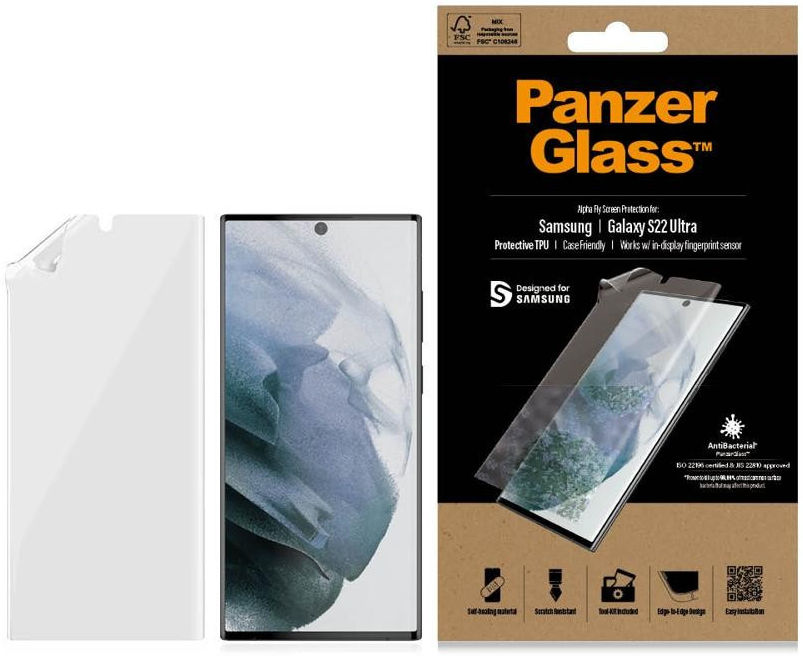PanzerGlass Samsung Galaxy S22 Ultra Screenprotector Vingerprint afbeelding 6