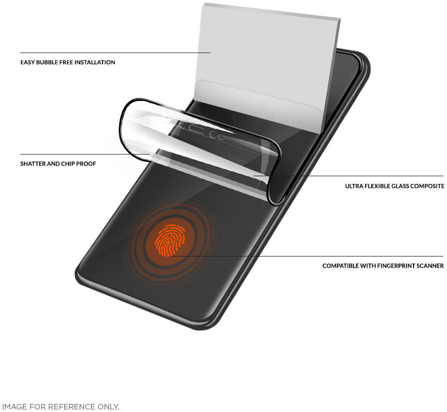Eiger Samsung Galaxy S22 Display Folie Screen Protector Plat afbeelding 4