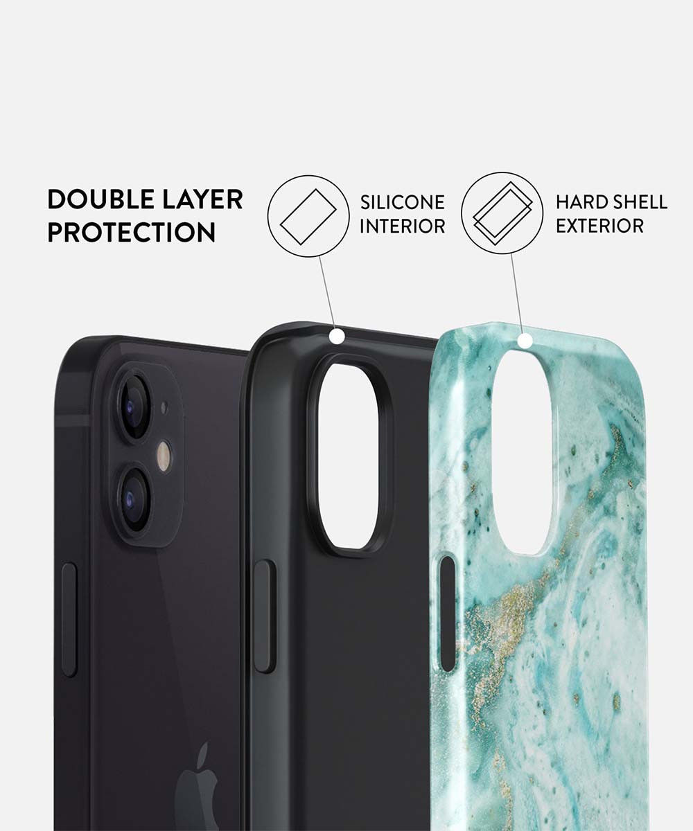 Burga Tough Case iPhone 12 / 12 Pro Hoesje Uluwat Wave Print afbeelding 2